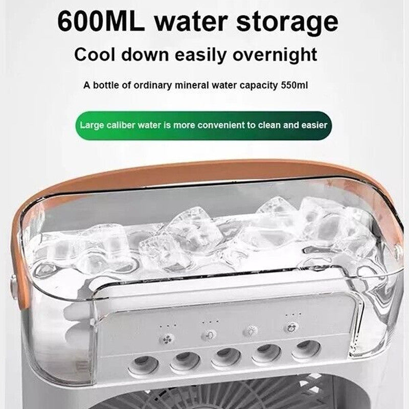 4 in 1 Personal Mini Cooling Fan with Water Mist Spray